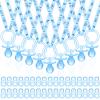 74 Pieces Baby Shower Pacifiers 24 Necklace Acrylic Plastic Pacifiers Baby Shower Game 50 Mini Plastic Charm Bulk for Party Decorations Games Table Scatter(Blue) view 1