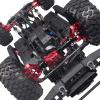 Rcarmumb Axle Housing Set Upgrades Part for 1/10 TRX4,Aluminum Front Rear Axle Housing Upgrades Part,Replace Original Plastic Axles Housing,Red view 3