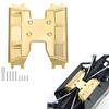 Brass Chassis Gearbox Skid Plate Transmission Mount for Axial 1/18 Axial Capra UTB18 RTR Car RC Crawler Upgrade Parts view 1