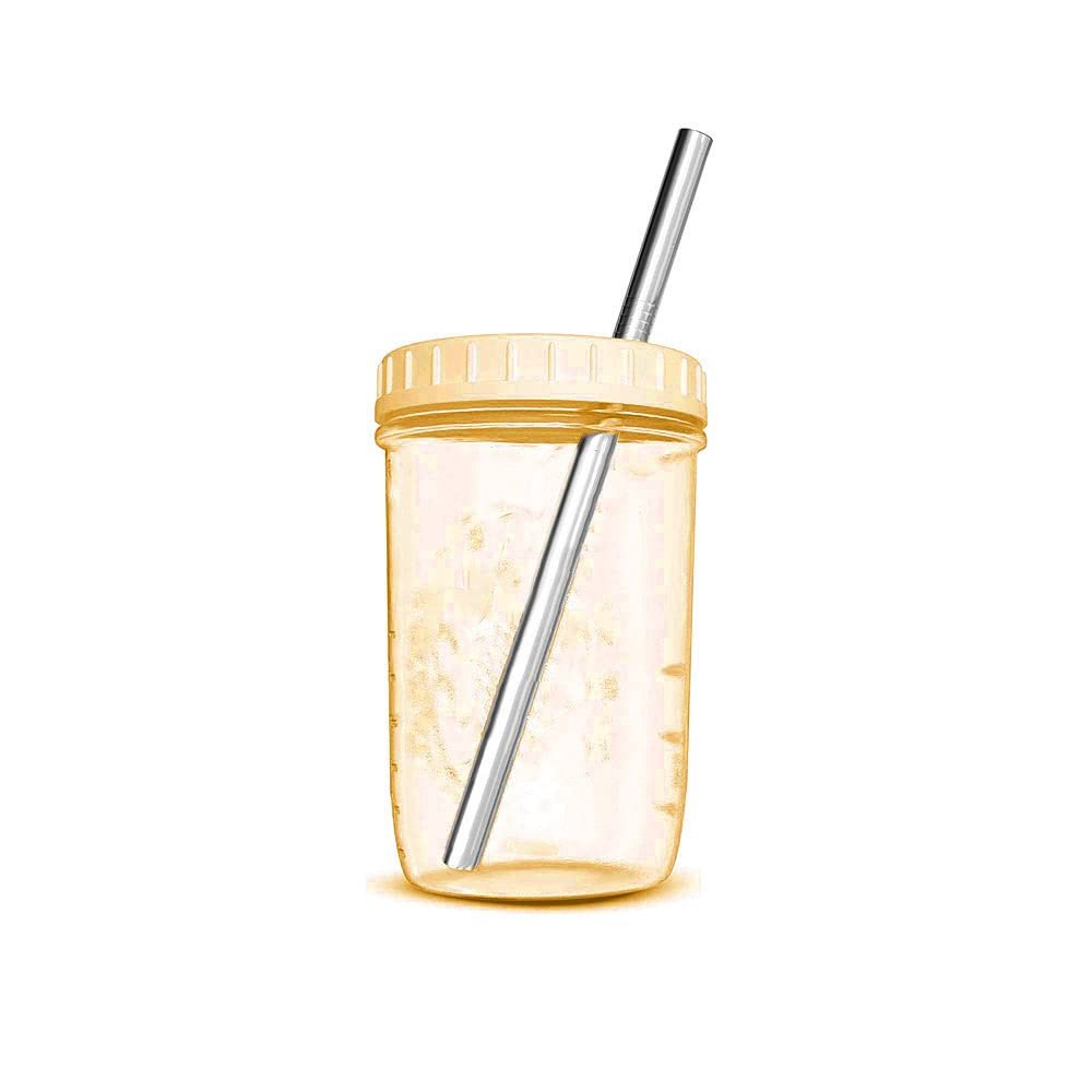 Wide Mouth Cups with Yellow