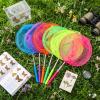 24 Pcs Kids Telescopic Butterfly Fishing Nets Insect Net Bug Net Insect Catching Nets Outdoor Tools for Catching Butterfly Insects Bug Fish Ladybird Nets, Extendable from 15 Inch to 34 Inch (Colorful) view 2