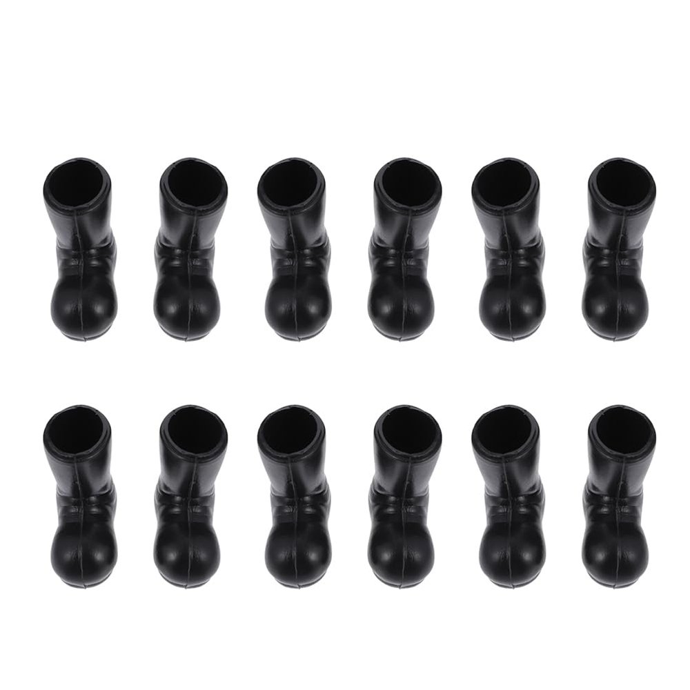 Toddmomy 12pcs Christmas Boots Model Santa Mini Shoe Models Fairy Gardens Decoration Miniature Shoes Adornments Tiny Miniature Dollhouse Home Table Decor