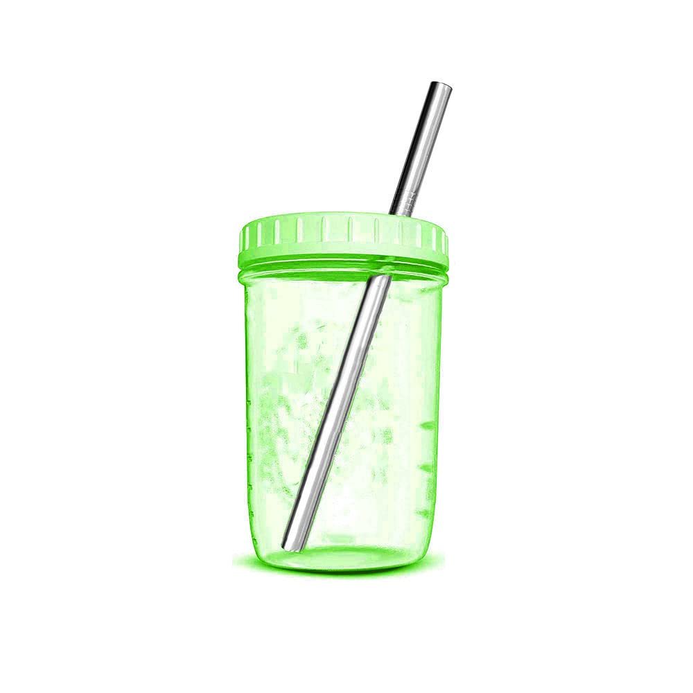 Wide Mouth Cups with Green