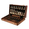 2 in 1 Chess Set for Adults Unique, Chess Board Set Foldable Storage Box, 3in King Height Wooden Chess Pieces / 2 Extra Free Queen / 15in Chess Set and Boards Game for Kids view 1