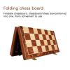 2 in 1 Chess Set for Adults Unique, Chess Board Set Foldable Storage Box, 3in King Height Wooden Chess Pieces / 2 Extra Free Queen / 15in Chess Set and Boards Game for Kids view 3