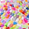 LEEHUR 100PCS Kawaii Squishies, Mochi Squishy Toys for Kids Party Favors, Mini Stress Relief Squishy Fidget Toys for Classroom Prizes for Kids Party Favors Goodie Bags Stuffers with Storage Bag view 1