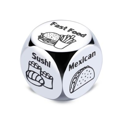 Valentines Day Gifts for Him Her - Food Decision Dice Funny Gifts for Couple Girlfriend Boyfriend Husband Wife Anniversary Wedding Birthday Gifts for Women Men I Love You Gifts for Him Her