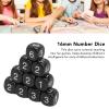 6 Sided Number Dice, 20PCS Round Corner Polyhedral Dice, 16mm Polyhedral Dice for Numeral Teaching Board Games, Table Games (Black) view 4