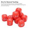 6 Sided Number Dice, 20PCS Round Corner Polyhedral Dice, 16mm Polyhedral Dice for Numeral Teaching Board Games, Table Games (Red) view 4