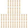 COHEALI 36 pcs 1:12 Wooden Dollhouse Handrail Mini, Miniature Wooden Handrails Unfinished Beige Spindles for Dollhouse Furniture DIY Craft Accessories view 1