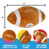 Playbees Baby Football Plush Rattle - Baby Boy Stuff for Gifts, Toddler Football Toys, Baby Rattles & Plush Rings, Engaging Learning for Boys and Girls - Ages 0-36 Months view 2