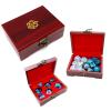 Haxtec Mystery Gemstone DND Dice Set with Wood Dice Case DND Gifts for Players Dual-Purpose Wooden Dice Box with Stone D&D Dice Set TTRPG Accessories view 1
