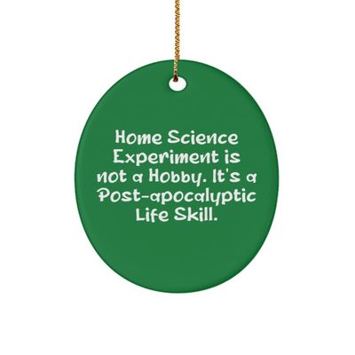 Home Science Experiment is not a Hobby. It's a Post. Oval Ornament, Home Science Experiments Present from, Love for Friends, Gifts for science lovers, Science experiment kits, Fun science