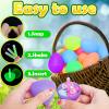 MGparty 72 Easter Glow Eggs with 108 Mini Glow Sticks for Kids Glow-in-The-Dark Easter Egg Hunt, Easter Basket Stuffers Fillers, Party Favors, Classroom Prizes, and Game Supplies view 4