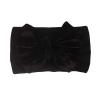 Baby Solid Headwear Girls Accessories Bow Kids Velvet Hair Headband Baby Girl Romper And Matching (A-Black, One Size) view 1