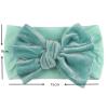 Baby Solid Headwear Girls Accessories Bow Kids Velvet Hair Headband Baby Girl Romper And Matching (A-Red, One Size) view 4