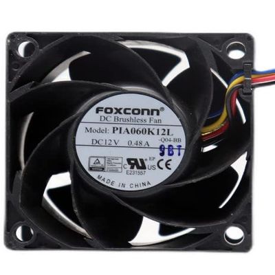 1 PCS PIA060K12L-Q04-BB DC12V 0.48A Cooling Fan