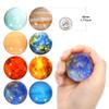 Pllieay 16PCS Solar System for Kids, Solar System Planets Toys - Eight Planets Bouncy Balls+Planetary Flashcards for Kids Party Favors, Educational Space Toys view 3