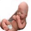 DangTpor 16" Realistic Newborn Silicone Baby Doll - 4.4 Lbs, 3D Painted Skin, Visible Veins, Weighted Sleeping Girl view 1