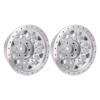 RC Wheel Rims, 2pcs Aluminum Alloy Wheel Hub Set for SCX6 1/6 RC Car (Silver) view 1