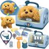 TEUVO Pet Care Playset Robot Dog Toys for Kids, 12Pcs Kids Vet Playset Toys Veterinarian Kit Doctor Kit & Interactive Electric Dog Plush & Cage Pretend Play Gifts for Girls Toddlers 3 4 5 6 7 Year Old view 1