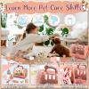 TEUVO Pet Care Play Set Robot Dog Toys for Kids 12Pcs Puppy Dog Toy Pet Walk Grooming Vet Toys Set with Interactive Electric Dog Plush & Cage Pretend Play Gifts for Girls Toddlers 3 4 5 6 7 8 Year Old view 3