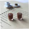 KUYYFDS 2Pcs Miniature Coffee Cups Model Dollhouse Ornament Dollhouse Decoration Doll House Accessories Mini Decor for Dollhouse Decorations view 4