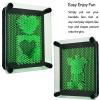 3D Pin Art Sensory Toy Size 5x3.7 Inches Needles Pin Impression Toy Intellectual Fun Rainbow Toys, Green view 2