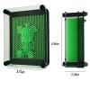 3D Pin Art Sensory Toy Size 5x3.7 Inches Needles Pin Impression Toy Intellectual Fun Rainbow Toys, Green view 3