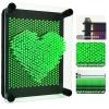 3D Pin Art Sensory Toy Size 5x3.7 Inches Needles Pin Impression Toy Intellectual Fun Rainbow Toys, Green view 4