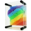 3D Pin Art Sensory Toy Size 5x3.7 Inches Needles Pin Impression Toy Intellectual Fun Rainbow Toys, Transparent view 1