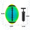 Homotte Rainbow Sports Balls Pack of 4, 1 Each of 8.5" Football, Basketball, Soccer and Volleyball for Playground, Inflatable Multi-Sport Ball Set with 1 Pump for Kids Outdoor Activities view 4