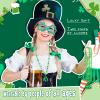 Fiada 36 Pcs St. Patrick's Day Necklaces Shamrock Bead Necklaces St. Patrick's Day Accessories Metallic Green Clover for Irish Party Favors Holiday view 2