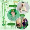 Fiada 36 Pcs St. Patrick's Day Necklaces Shamrock Bead Necklaces St. Patrick's Day Accessories Metallic Green Clover for Irish Party Favors Holiday view 3