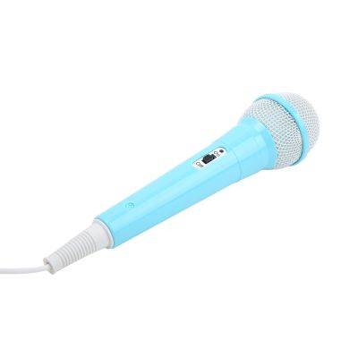Microphone For Kids,Kids Wired Microphone,Kids Microphones For Singing 3.5mm Plug Low Distortion Portable Kids Microphone Music Children Singing Mic for Karaoke Family Party Home Machine (Blue)