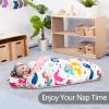 Primlect Thickened Toddler Nap Mat with Removable Pillow and Minky Blanket, Extra Large 55''x35'' Sleeping Bag, Washable, Roll up, Perfect for Daycare, Preschool, Kindergarten, Boys and Girls Mermaid view 3