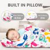 Primlect Thickened Toddler Nap Mat with Removable Pillow and Minky Blanket, Extra Large 55''x35'' Sleeping Bag, Washable, Roll up, Perfect for Daycare, Preschool, Kindergarten, Boys and Girls Mermaid view 4
