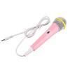Akozon Wired Microphone Kids Plug in Microphone 3.5mm Plug Low Distortion Portable Toy Music Children Singing Mic for Karaoke Family Party Blue Home Machine (Pink) view 4