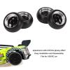 RC Drift Tire,4pcs RC Metal Wheel Tires for 1:28 for K969 for K989 RC Drift Tire for P929 Model car Upgraded Part (Black) view 2