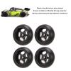 RC Drift Tire,4pcs RC Metal Wheel Tires for 1:28 for K969 for K989 RC Drift Tire for P929 Model car Upgraded Part (Black) view 3