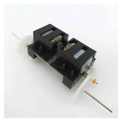 3-6V 1:20 14500RPM Dual-axis Drive Motor Reduction Gear Box Micro Gear Motor