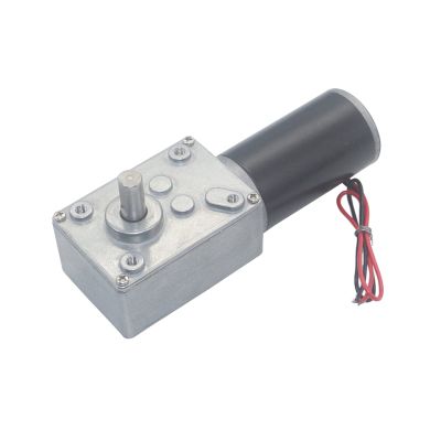 5840-31ZY Worm Gear Motor 12V / 24V Single Shaft High Torque Gear Box Electric Gear Motor Self-locking CW/CCW 12-470RPM (Size : 40 RPM, Color : DC 12V)