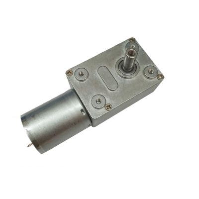 6V / 12 / 24V Worm Gear Motor Electric Transmission Gear High Torque Self-locking Motor 2/3/6/10/18/24/40/160RPM (Size : 160rpm, Color : 24V)