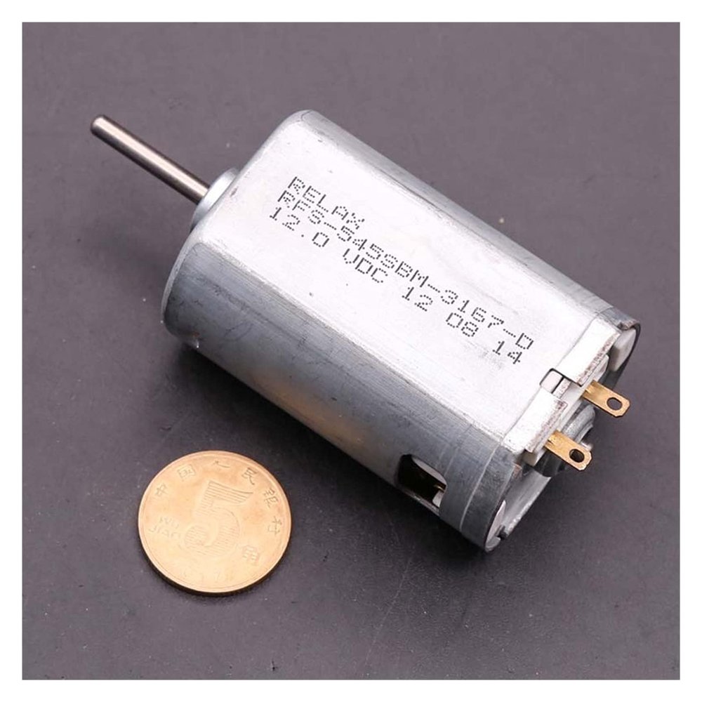 12V-24V 6000-12200RPM 24mm Long Shaft Large Torque High Speed 545 Motor Front Ball Long Life DIY