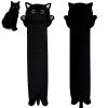 MUFEIRUO Long Cat Plush Long Cat Body Pillow, 33" Cute Black Cat Stuffed Animals Cat Plushie, Soft Cartoon Cat Plush Pillow Kawaii Stuffed Cat Toys for Kids Girls Boys,Gifts for Birthday Halloween view 1