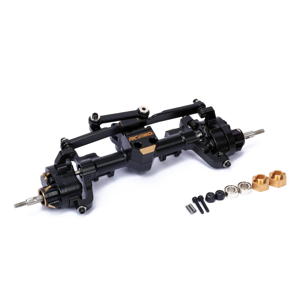 RCAWD New Edition Brass SCX24 Front Portal Axle Increase Weight for Axial 1/24 SCX24 Upgrade Parts