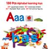 Craftstory 130 Pcs Alphabet Learning Toys Letters-Felt Montessori Board for Toddlers with Flashcards Preschool Phonics Vocabulary Activities Educational Toys for 3 Year Old view 3
