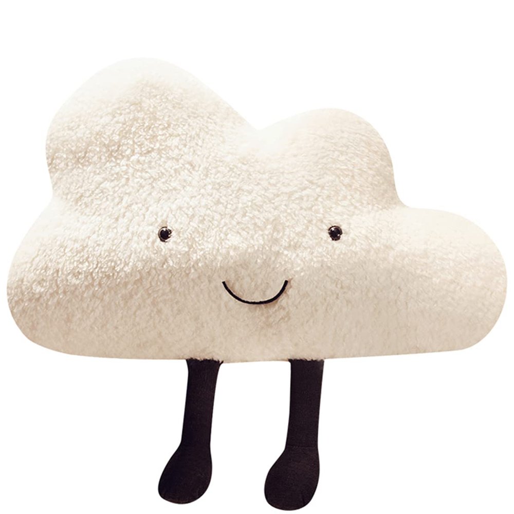 19.7 inch Cute Kawaii Cloud Stuffed Animal Plush Pillow Soft Hugging Body Pillow Novelty Squishy Anime Plushie Toy Gifts for Boys Girls Kids Valentine Christmas Birthday