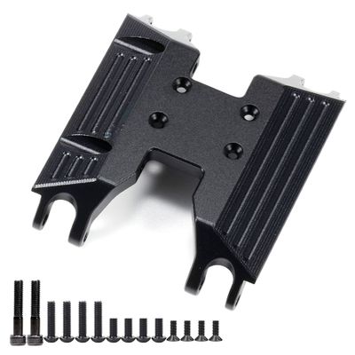 RC Car Gearbox Mount Base for Axial RC Crawler 1/18 UTB18 Capra Unlimited Trail Buggy RTR Upgrade Part Transmission Case (Black Gearbox Holder)