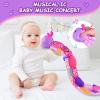 Baby Girl Stuffed Animal Toys with Multi Textures,Rattle,Crinkle,Baby Girl Gift 6 to 12 Months,Infant 3 4 5 7 8 9 Months Old Newborn Toy,Caterpillar-Purple view 3